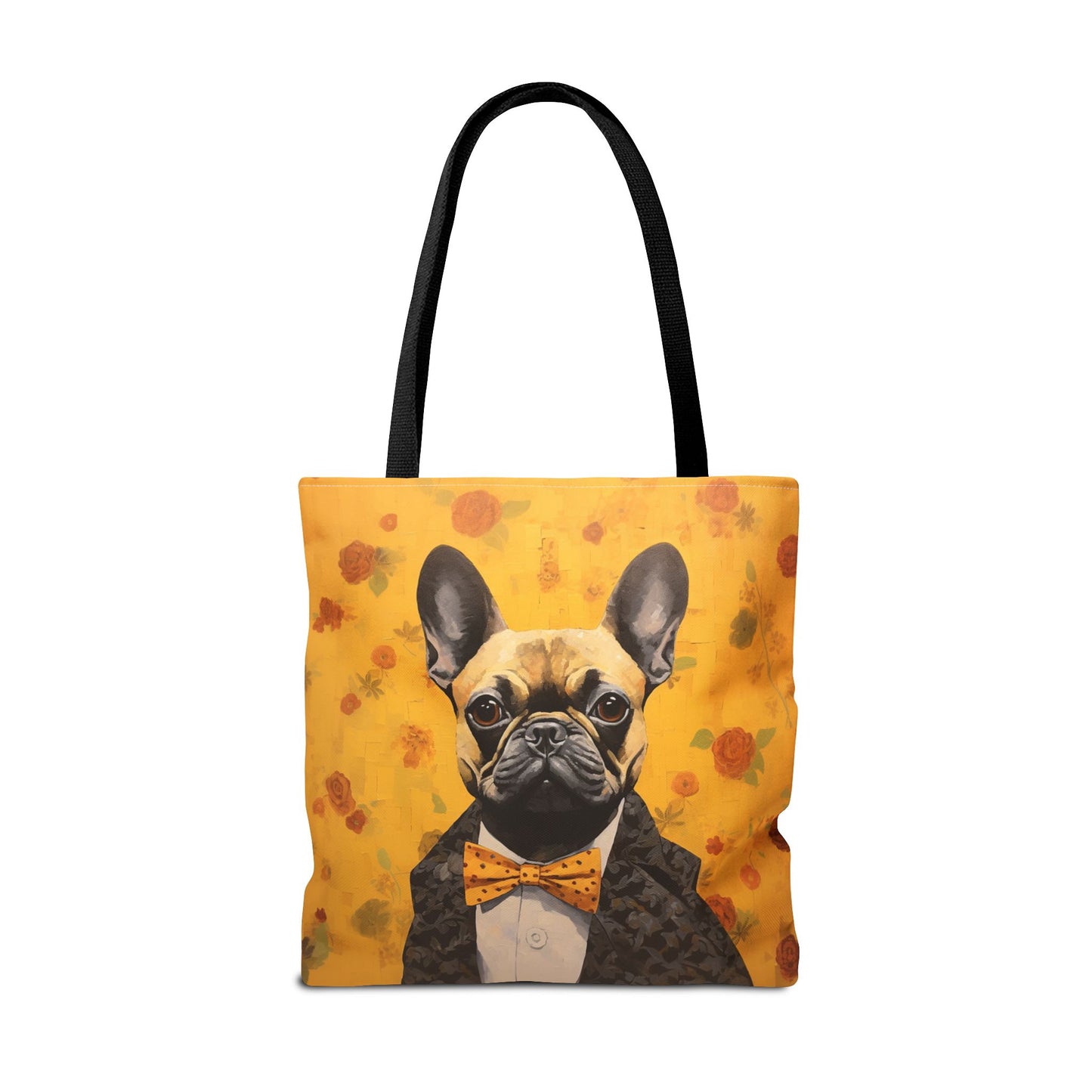 Frenchie Chic Tote Bag - Stylish Floral Design for Dog Lovers