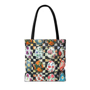 Floral Easter Egg Tote Bag, Eco-Friendly Canvas for Spring Outings