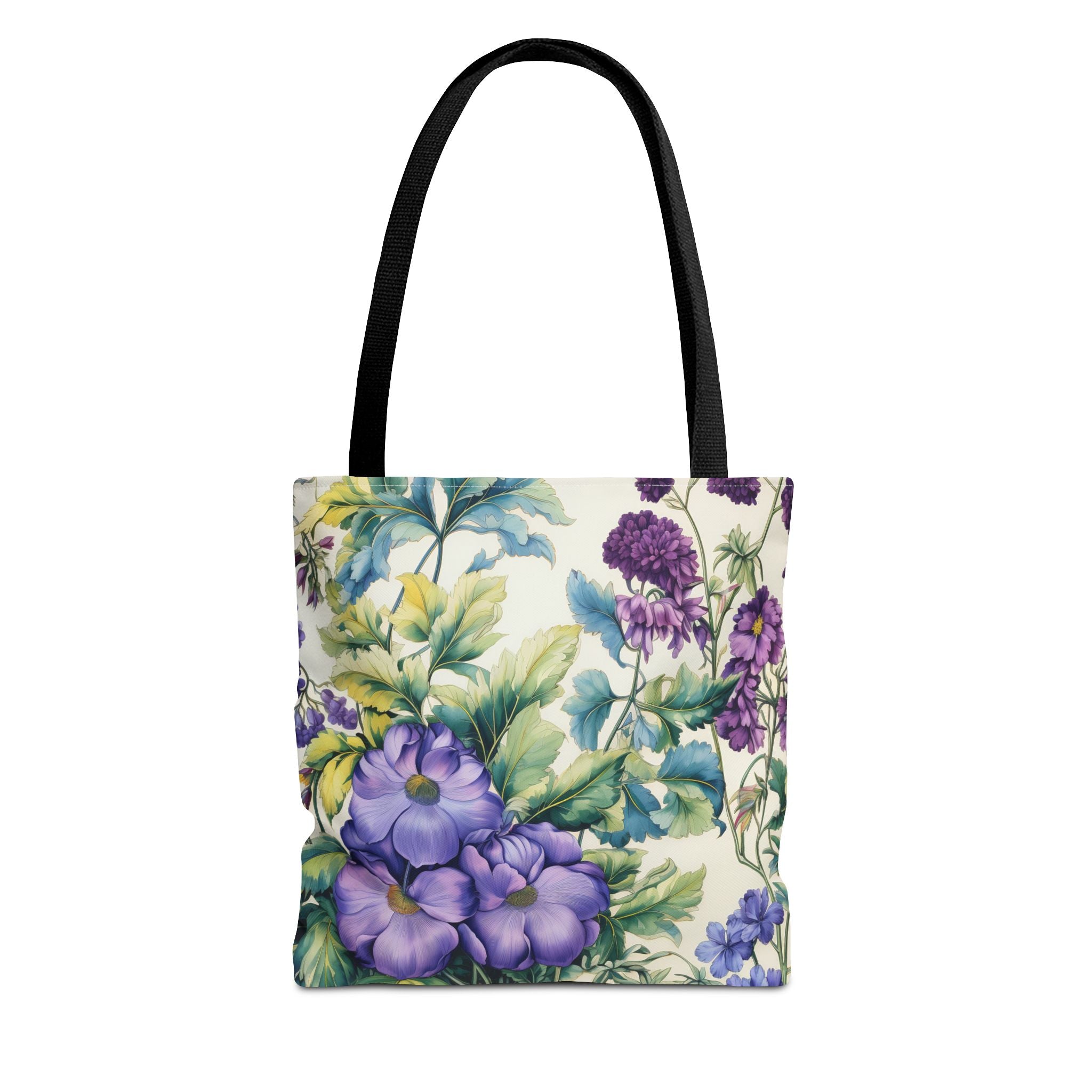 Floral Bloom Canvas Tote Bag, Eco-Friendly Grocery and Market Bag