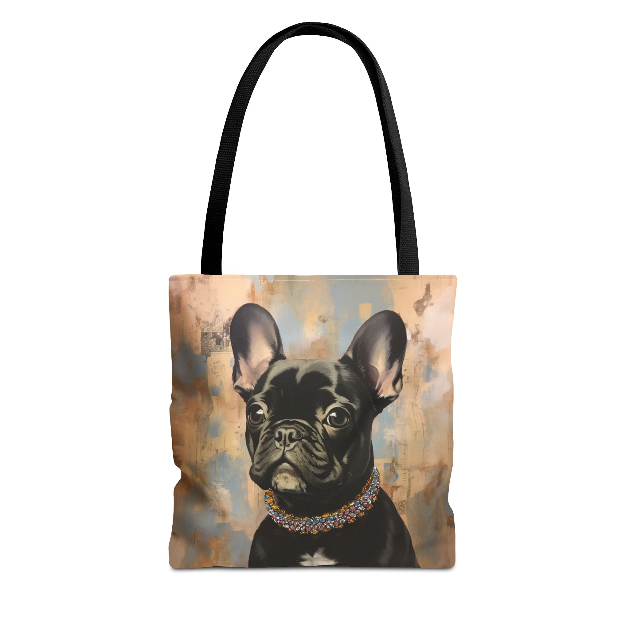 French Bulldog Chic Canvas Tote Bag - Stylish and Eco-Friendly