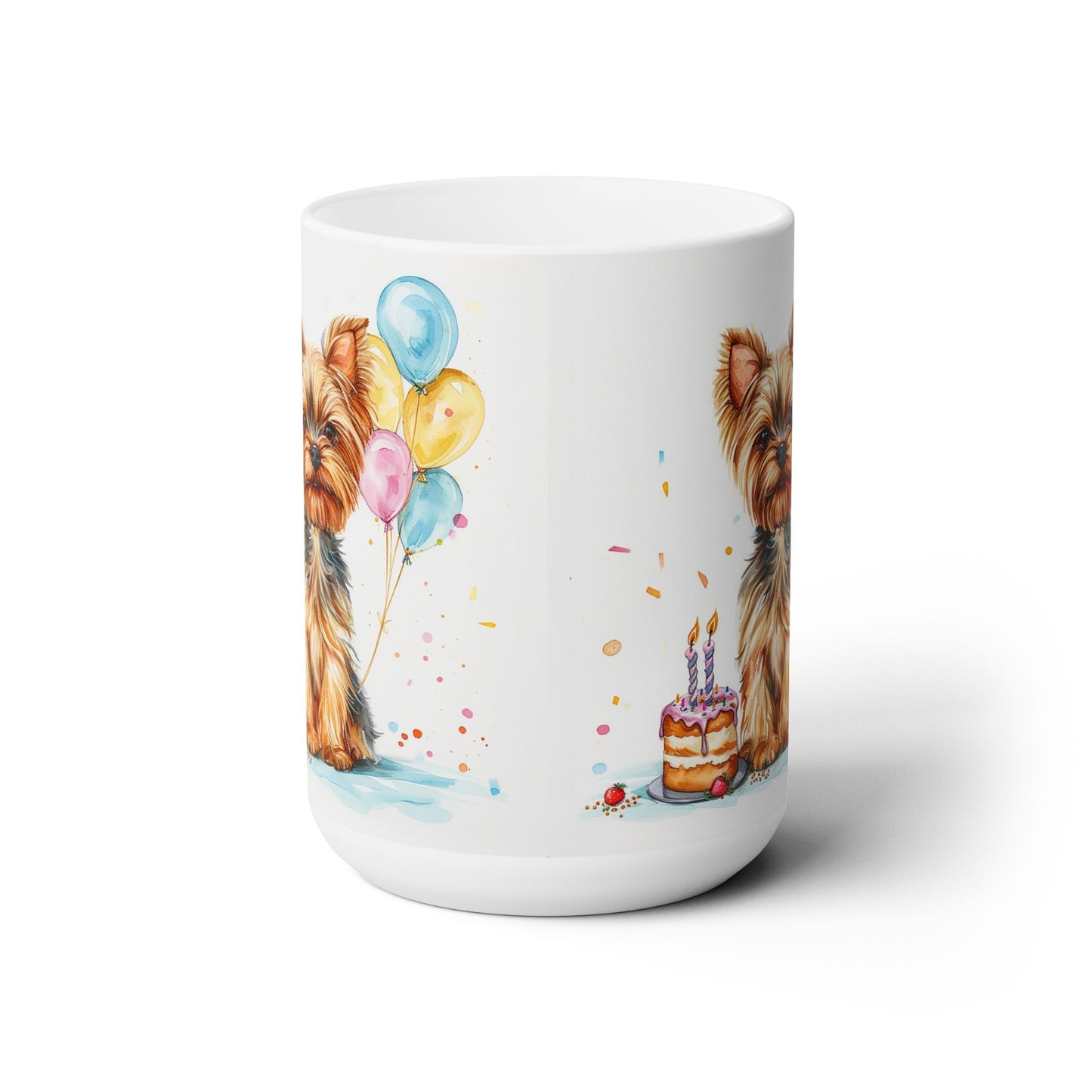 Yorkie Birthday Celebration Coffee Mug - Yorkshire Terrier Gift