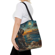 Scottie Sunset Dreamscape Eco-Friendly Tote Bag, Artistic Dog Lover Gift