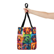 Colorful Dachshund Pop Art Tote Bag – Stylish, Reusable, and Fun