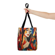 Modern Cubist Art Tote Bag – Vibrant Abstract Canvas for Art Lovers