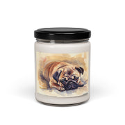 Cozy Pug Soy Candle – Perfect Gift for Dog Lovers & Pet Parents