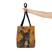 Charming French Bulldog Floral Tote Bag – Eco-Friendly, Stylish & Versatile