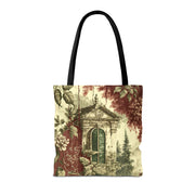 Vintage Botanical Garden Tote Bag, Elegant Shopping Companion