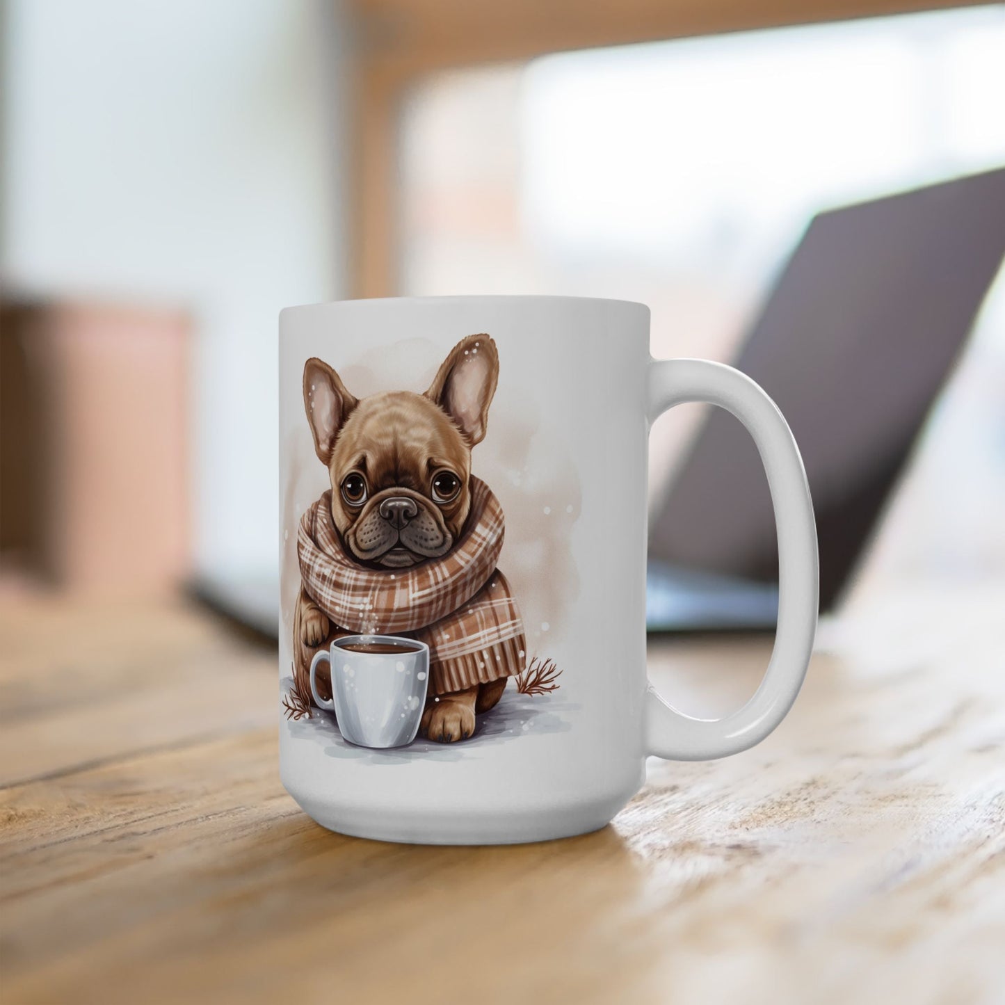 Cozy Frenchie Mug – Warm French Bulldog Coffee Cup for Dog Lovers