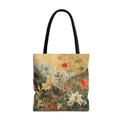 Nature-Inspired Floral Canvas Tote Bag, Eco-Friendly & Versatile