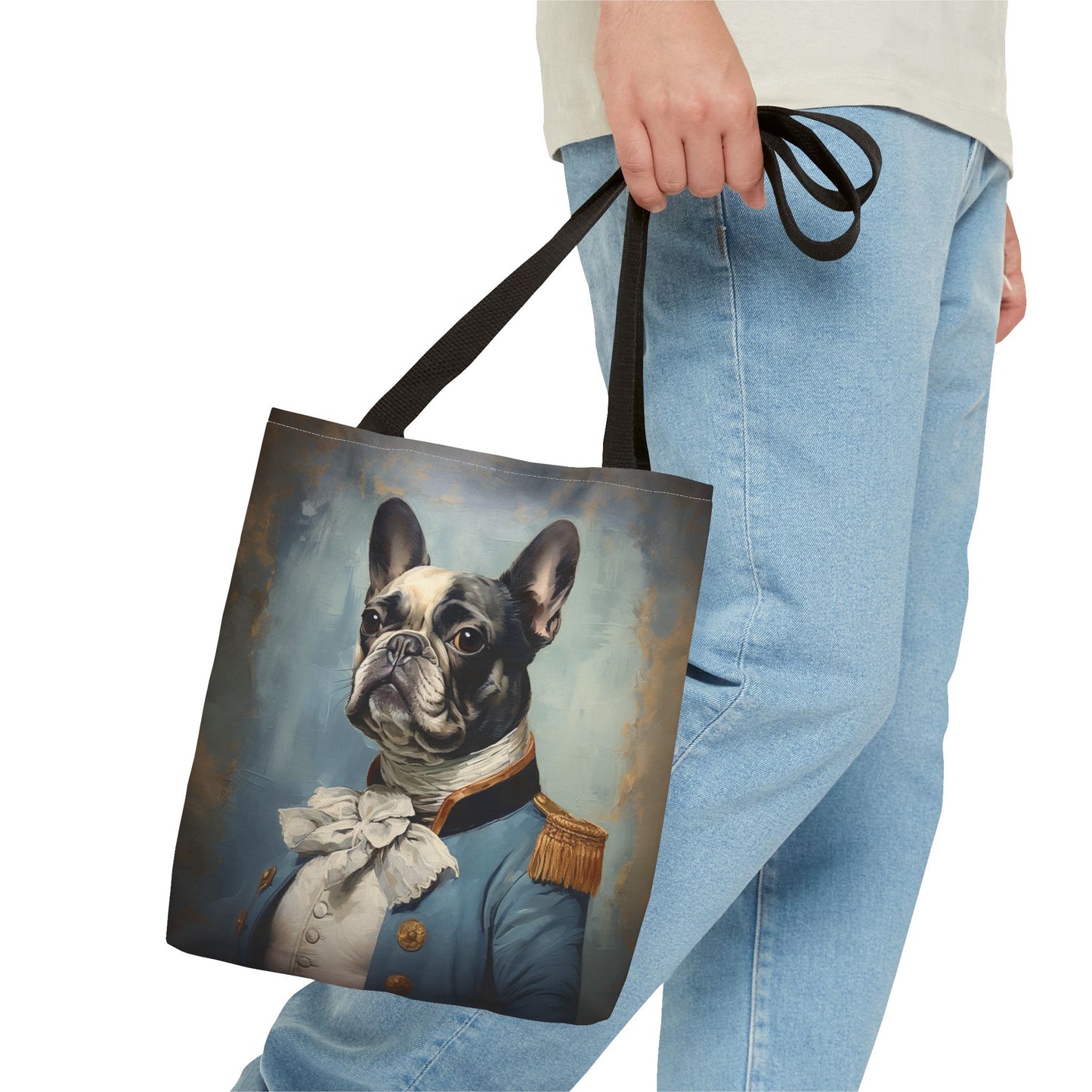 French Bulldog Regal Portrait Tote Bag – Stylish & Eco-Friendly Gift