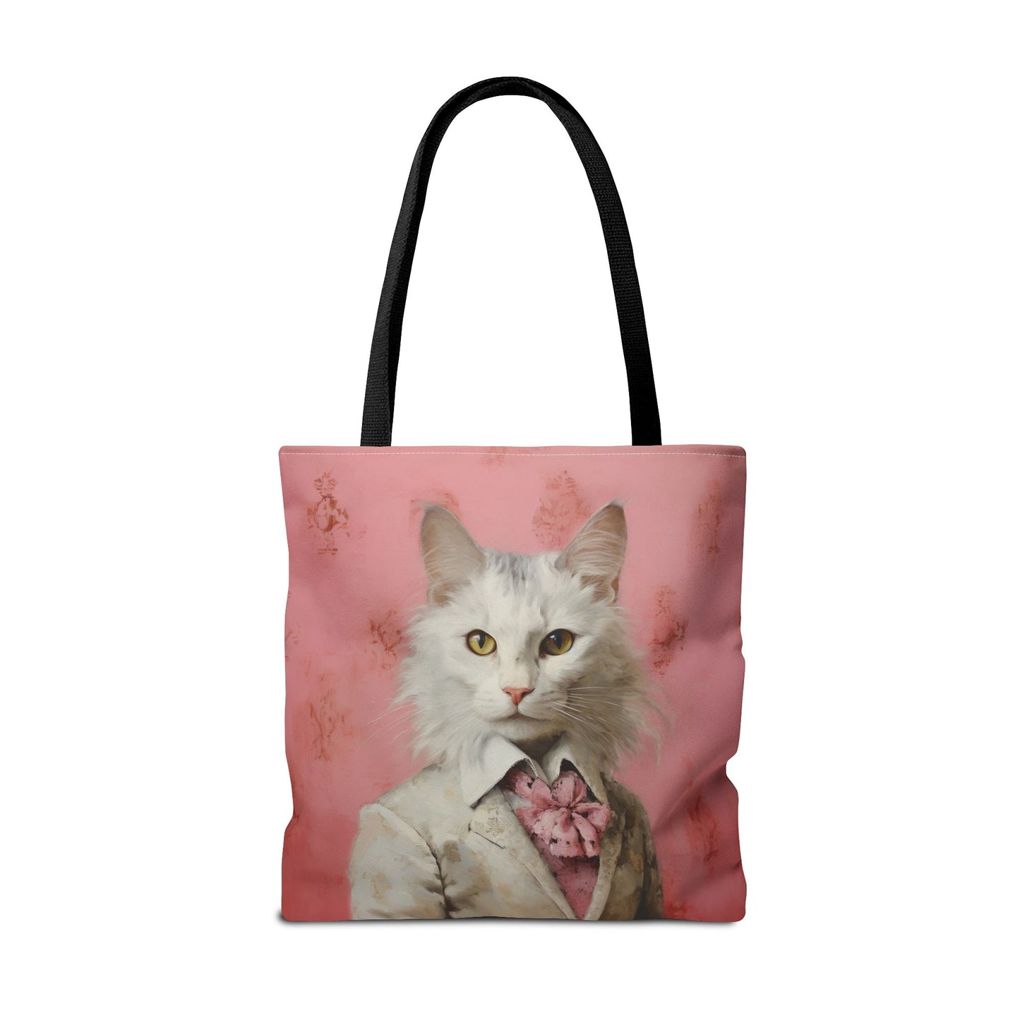 Maine Coon Cat Gentleman Tote, Elegant Canvas Bag for Cat Lovers