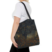 Mystical Labrador Night Sky Tote Bag, Eco-Friendly Canvas for Dog Lovers