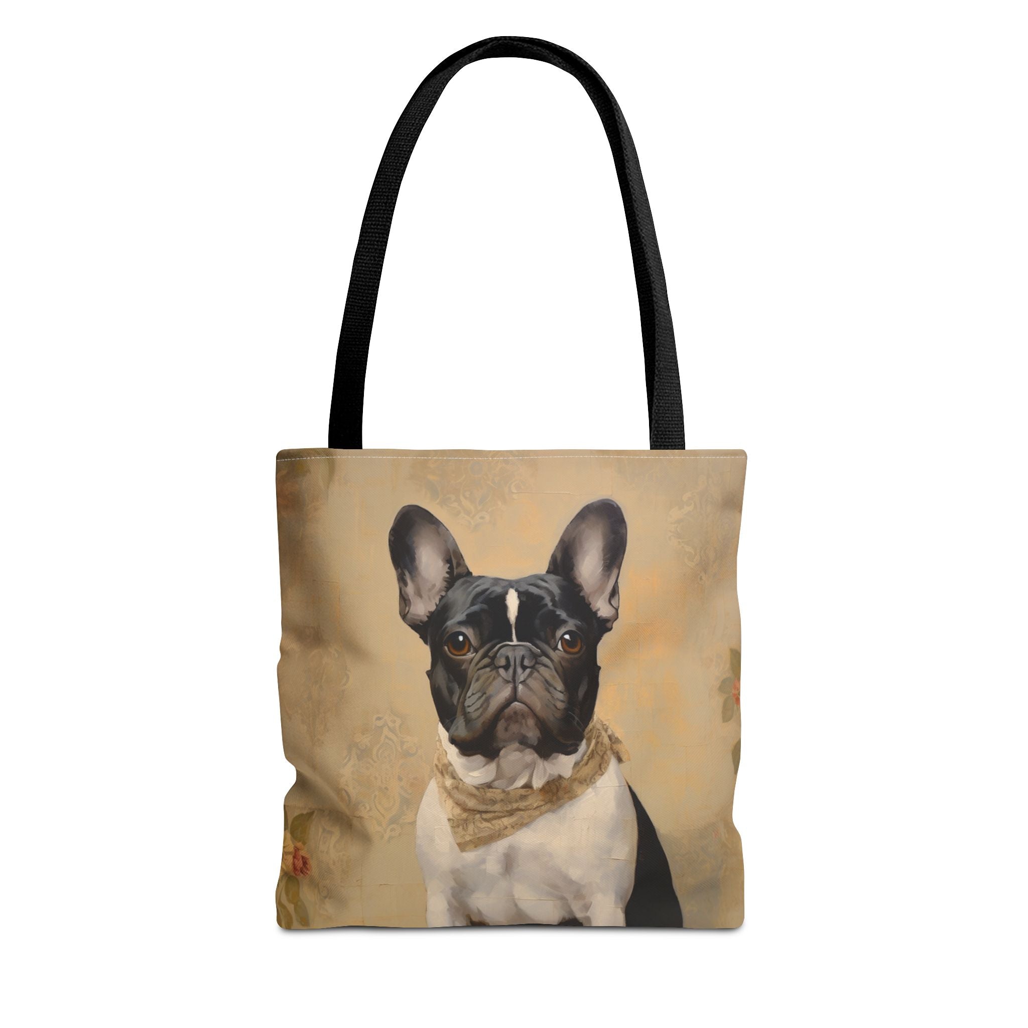 Frenchie Chic Tote Bag - Vintage Art Design with Bulldog Charm