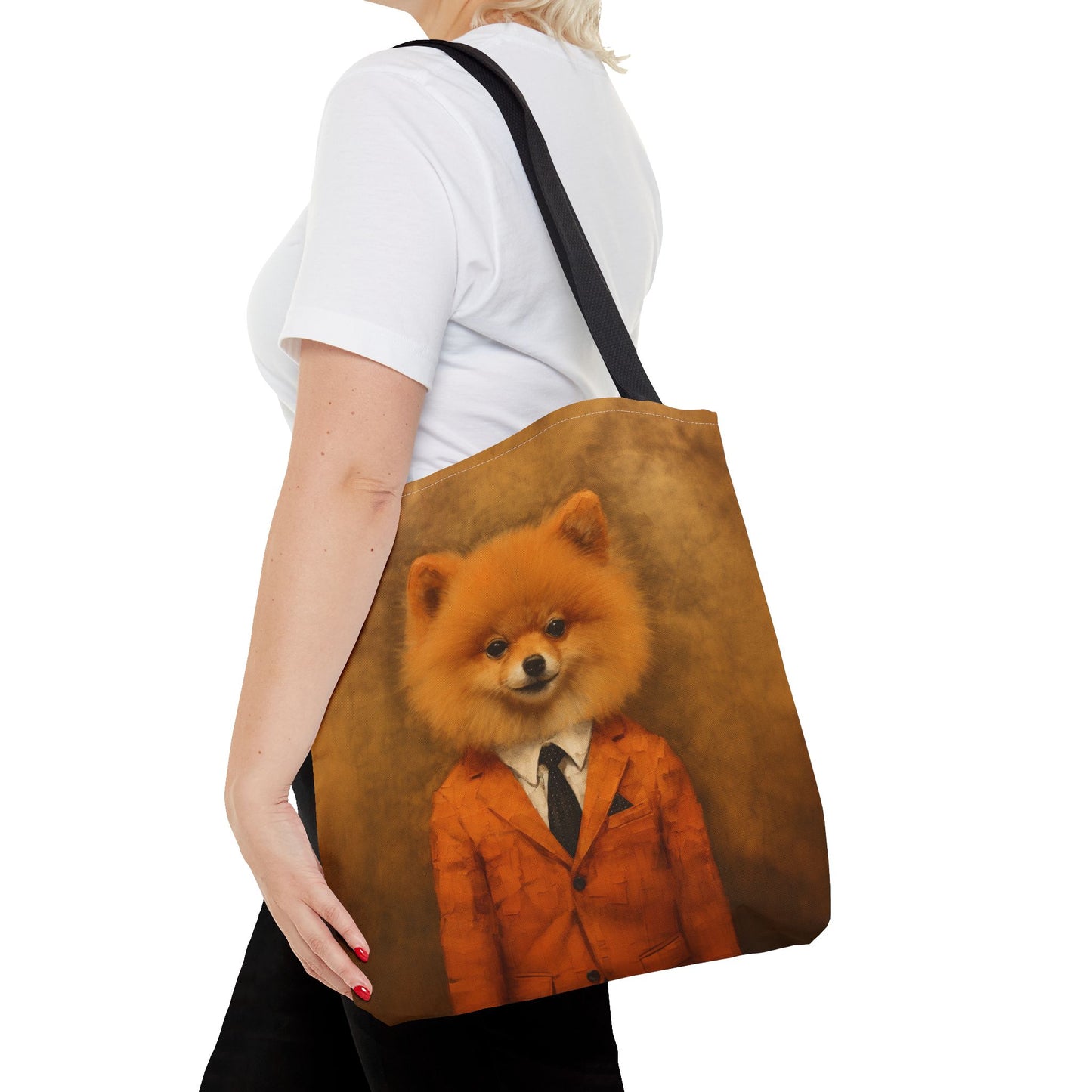 Executive Pomeranian Tote Bag – Artistic, Stylish, Dog Lovers' Essential