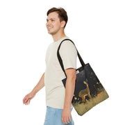 Whimsical Forest Deer Tote Bag, Nature Lover’s Canvas Market Bag