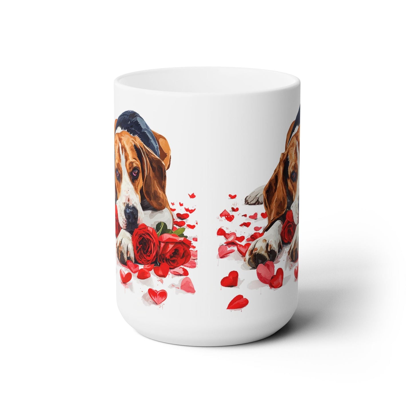 Beagle Love Valentine's Day Mug - Perfect for Dog Moms & Lovers