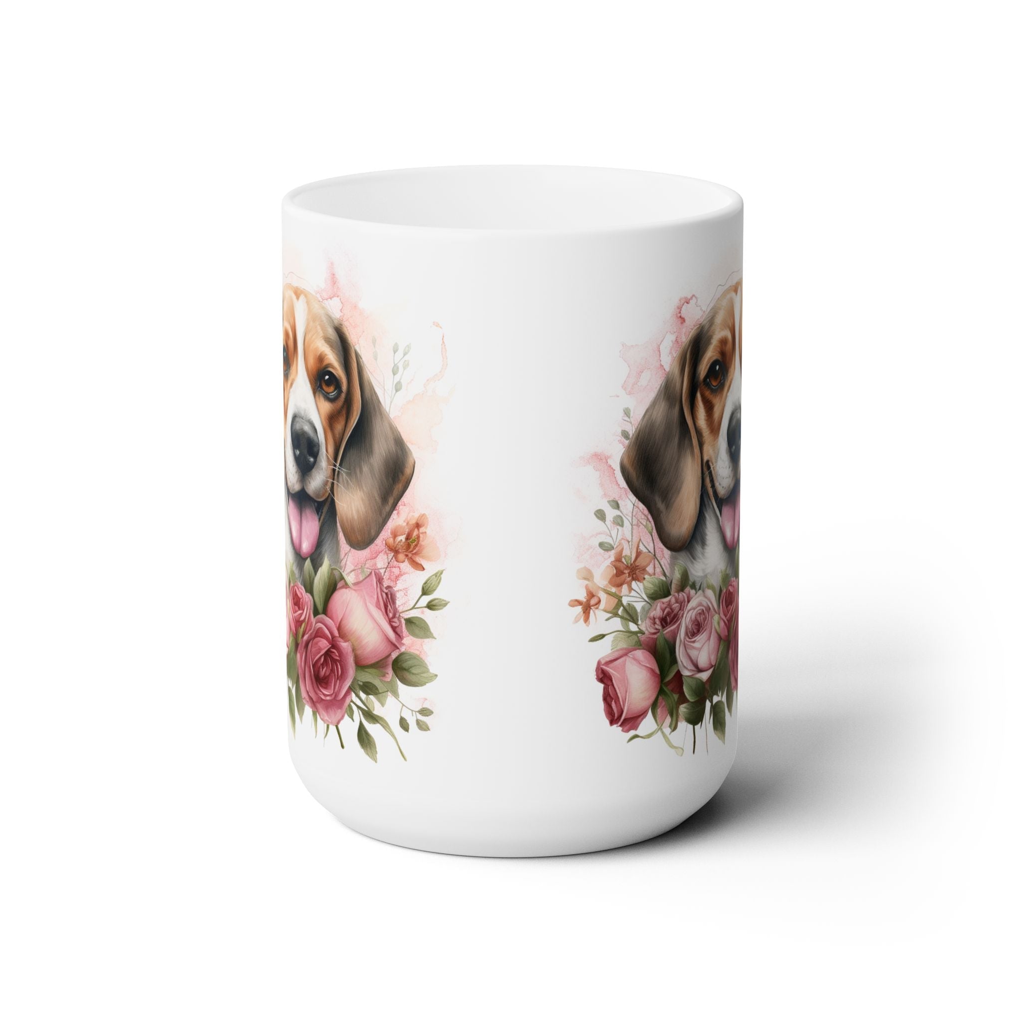 Beagle Bloom Coffee Mug – Cute Floral Dog Lover Gift