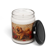 Chow Chow Candle – Artistic Pet Lover Gift with Floral Design