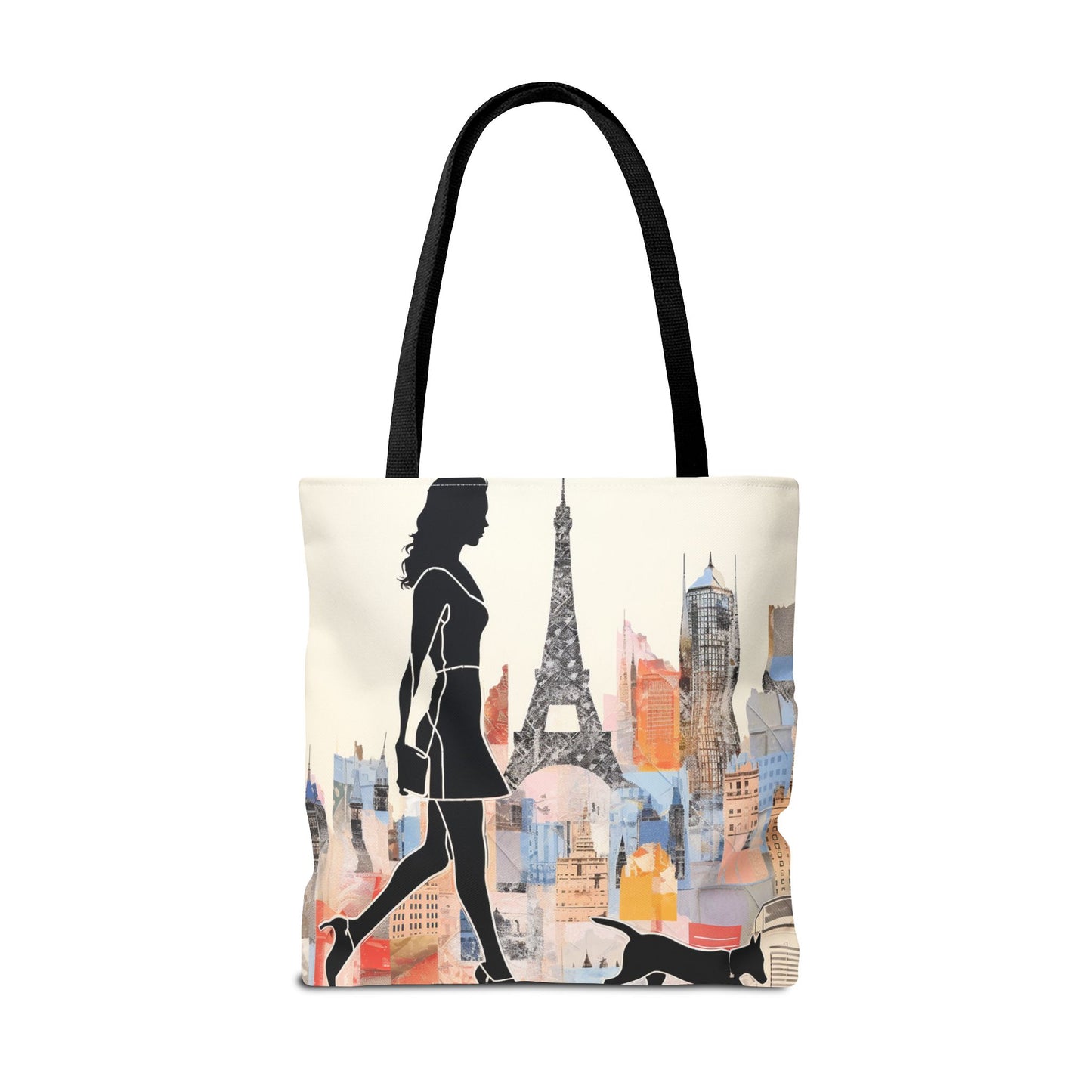 Chic Parisian Walk Tote Bag, Eco-Friendly Canvas for City Lovers