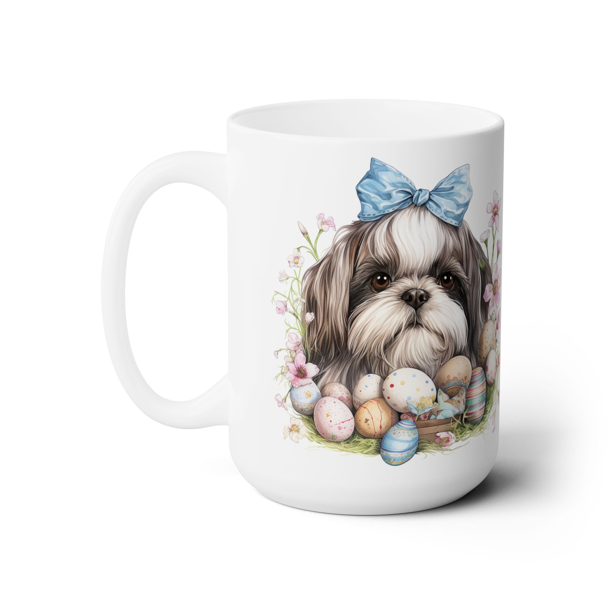 Shih Tzu Easter Delight Mug – Perfect for Dog Lovers & Spring Festivities