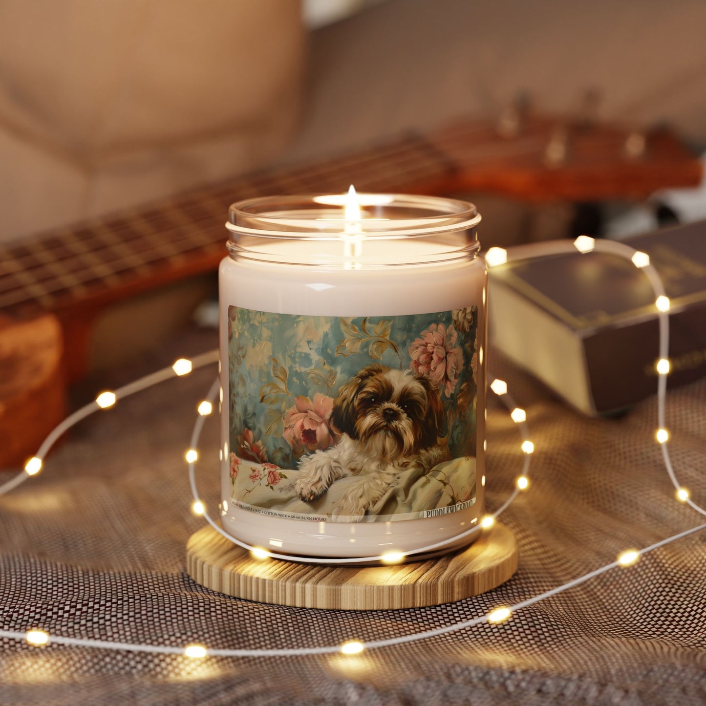 Shih Tzu Elegance Vintage Candle - Delightful Dog Lover Gift