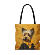 Yorkie Gentleman Tote Bag – Stylish, Artistic, Eco-Friendly Design