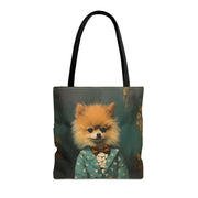 Charming Pomeranian Tote Bag – Eco-Friendly Canvas for Dog Lovers