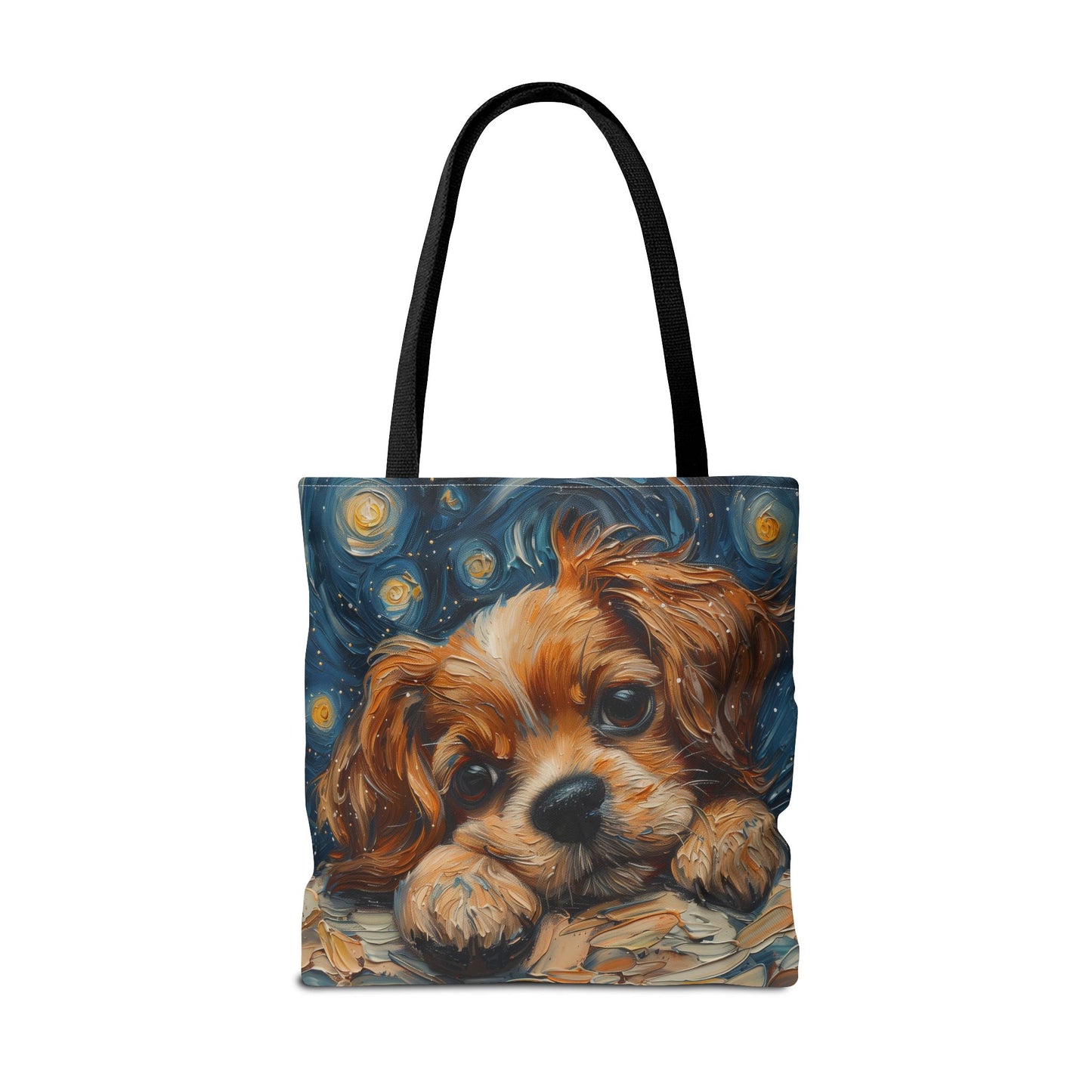 Starry Cavalier King Charles Tote Bag – Artistic & Eco-Friendly Design