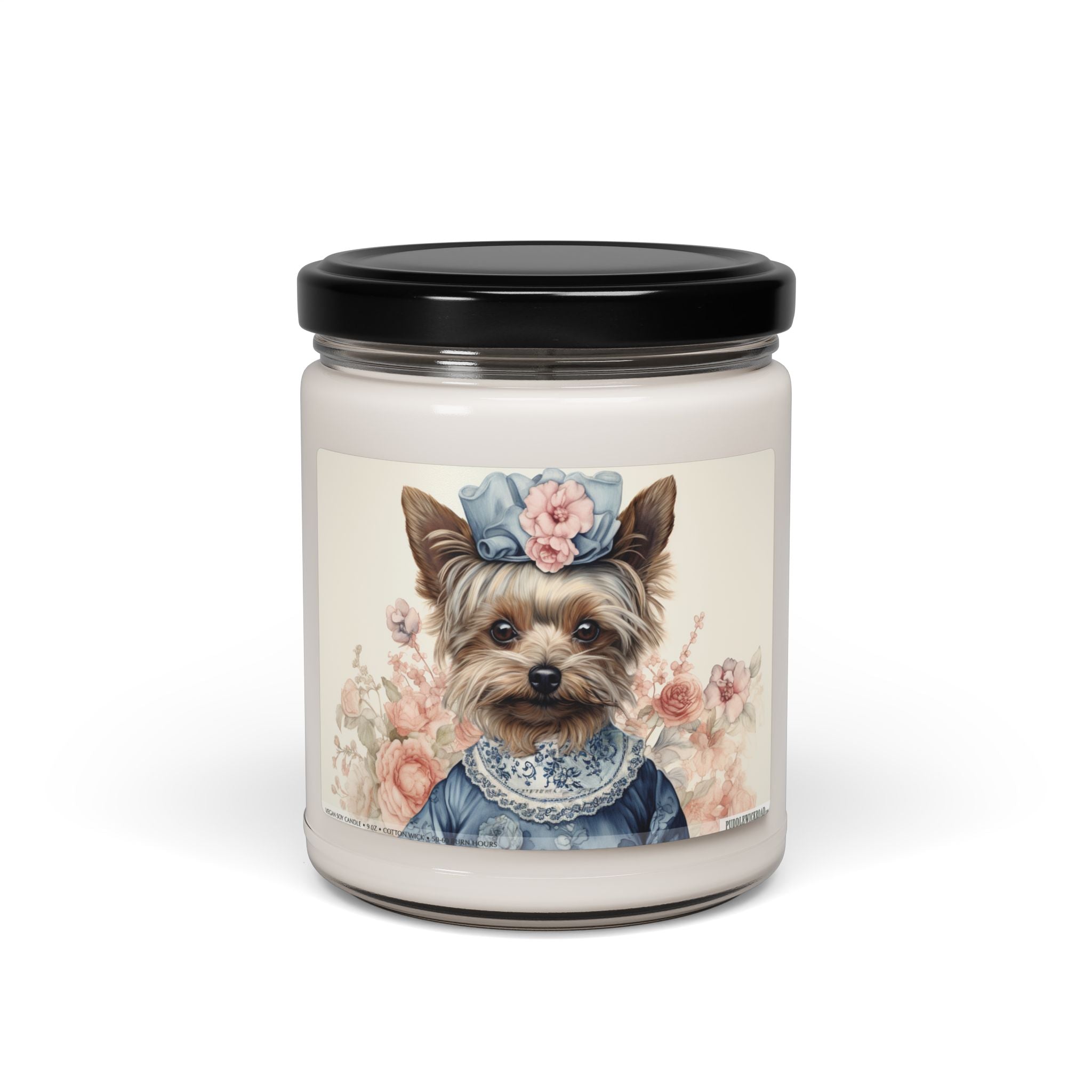 Yorkie Charm Vintage Candle – Soy Wax Pet Lover Gift