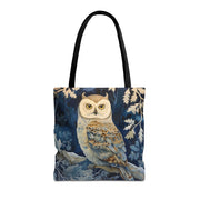 Winter Woodland Owl Tote Bag - Elegant Eco-Friendly Canvas for Nature Enthusiasts