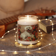 Maltese Rose Garden Candle for Dog Lovers and Pet Parents