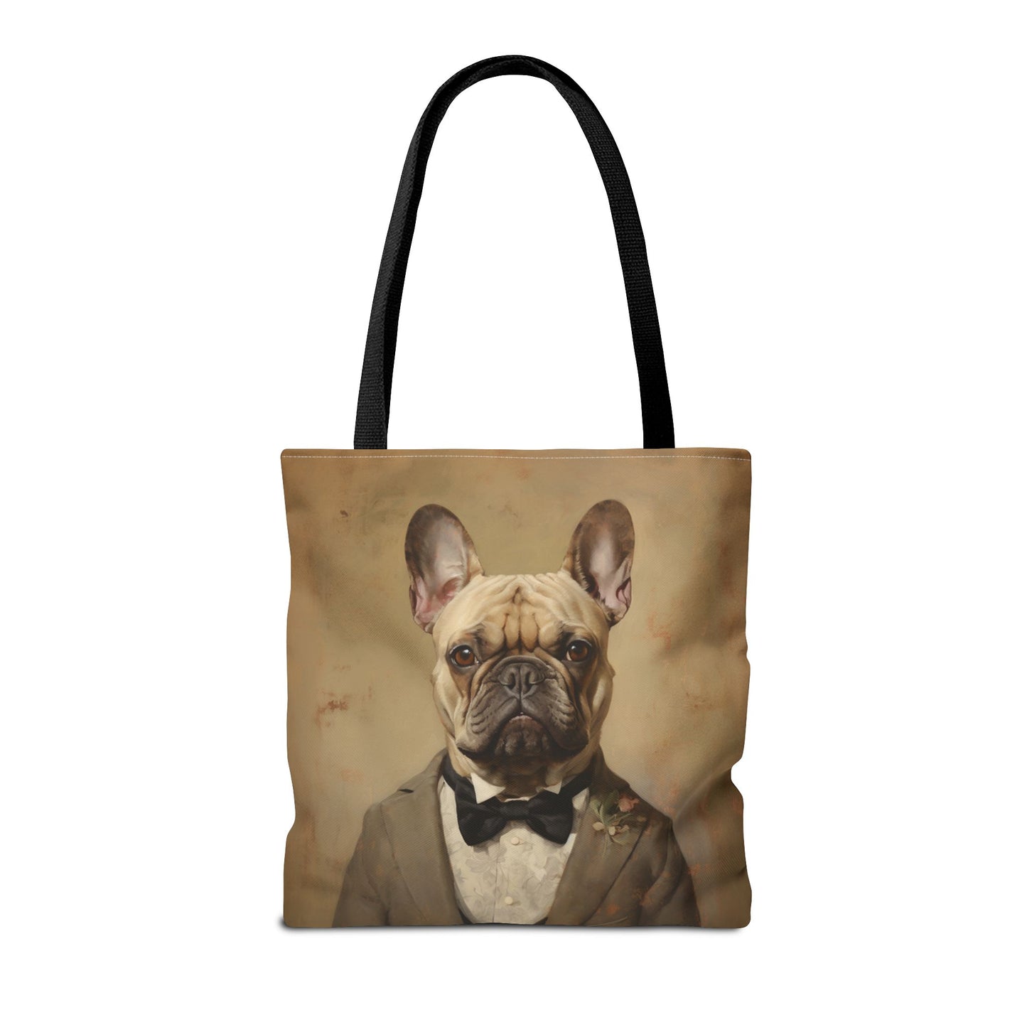 French Bulldog Dapper Tote, Eco-Friendly Canvas Bag for Dog Lovers