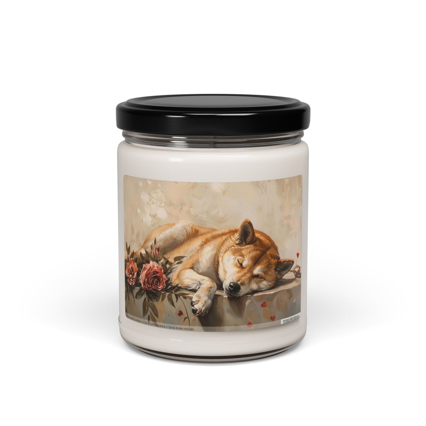 Shiba Inu Dreams Soy Candle – Pet Lover Gift & Memorial Keepsake