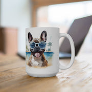 Frenchie Beach Vibes Mug - Cool French Bulldog Coffee Cup