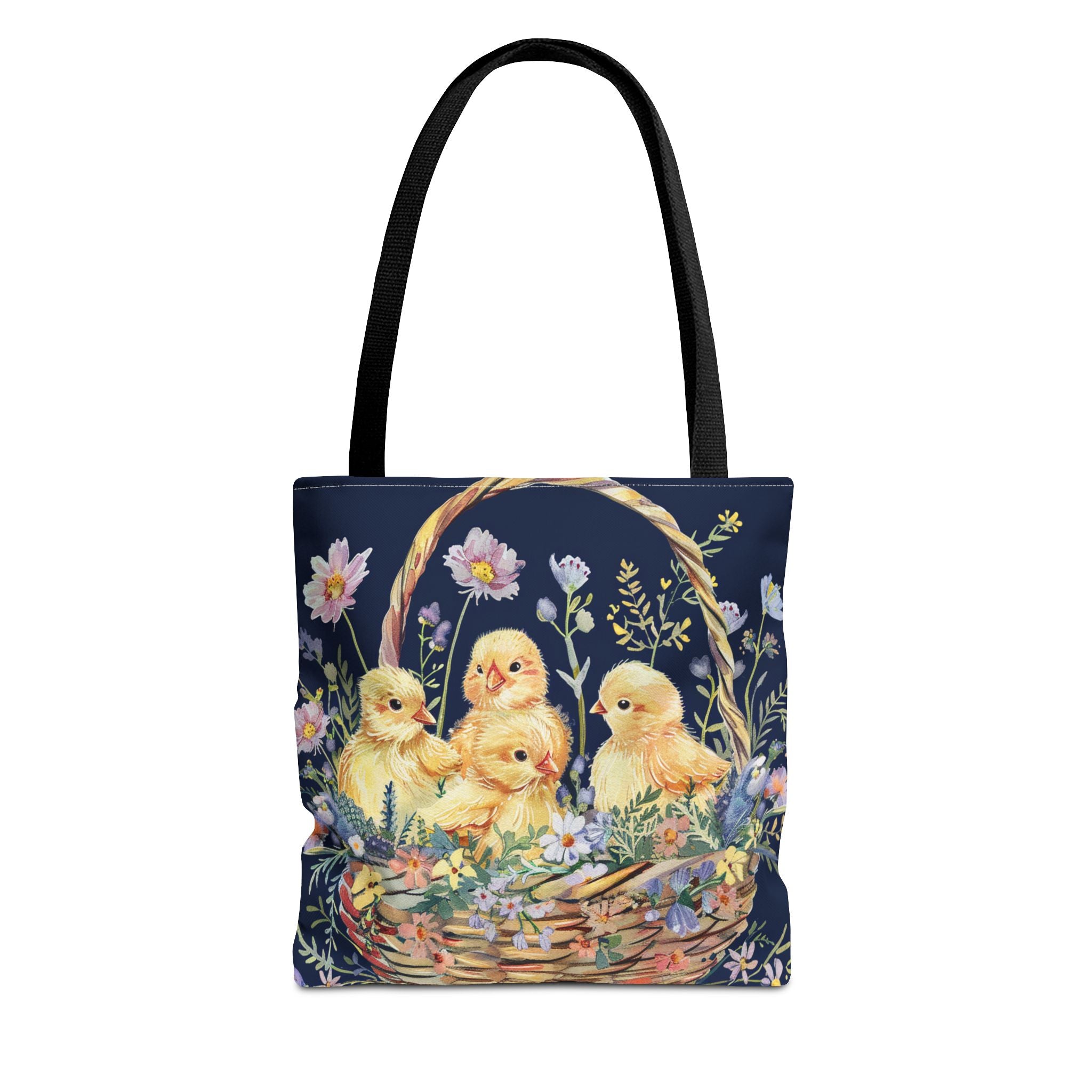 Chick Basket Spring Tote Bag - Easter Gift and Shopping Essential