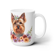 Yorkie Floral Mug – Yorkshire Terrier Coffee Cup for Dog Lovers