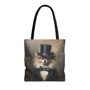 Regal Pomeranian Tote Bag, Eco-Friendly Canvas for Dog Lovers