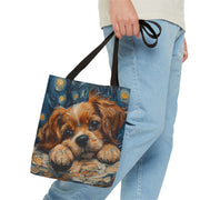 Starry Cavalier King Charles Tote Bag – Artistic & Eco-Friendly Design