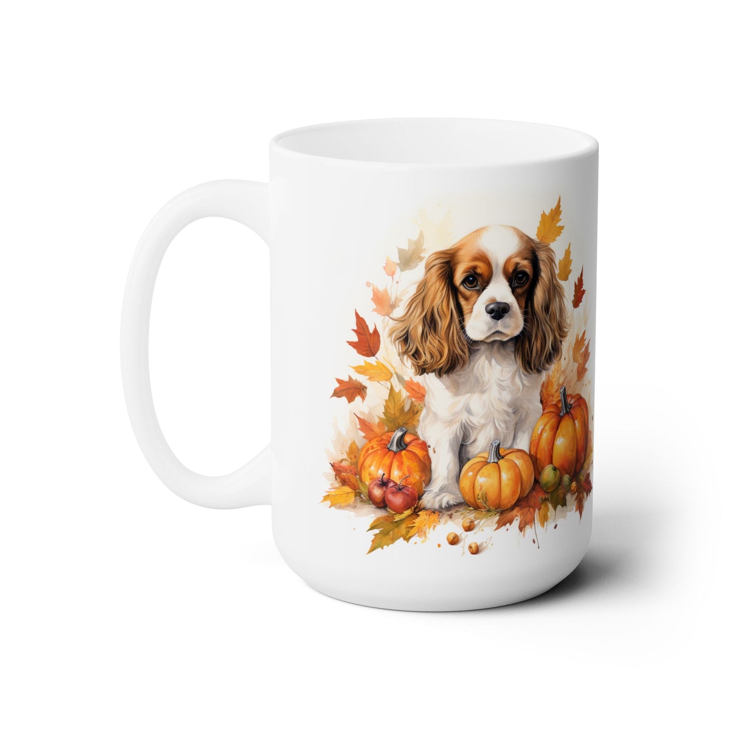 Cavalier King Charles Spaniel Fall Thanksgiving Mug | Cozy Dog Lover Gift