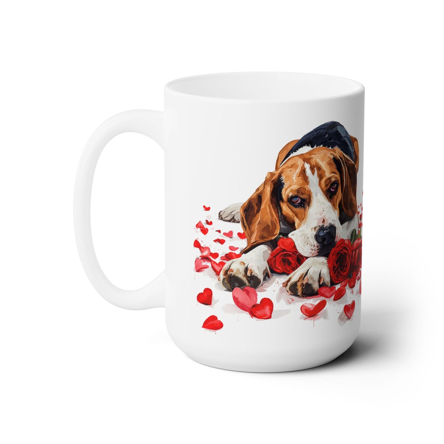 Beagle Love Valentine's Day Mug - Perfect for Dog Moms & Lovers