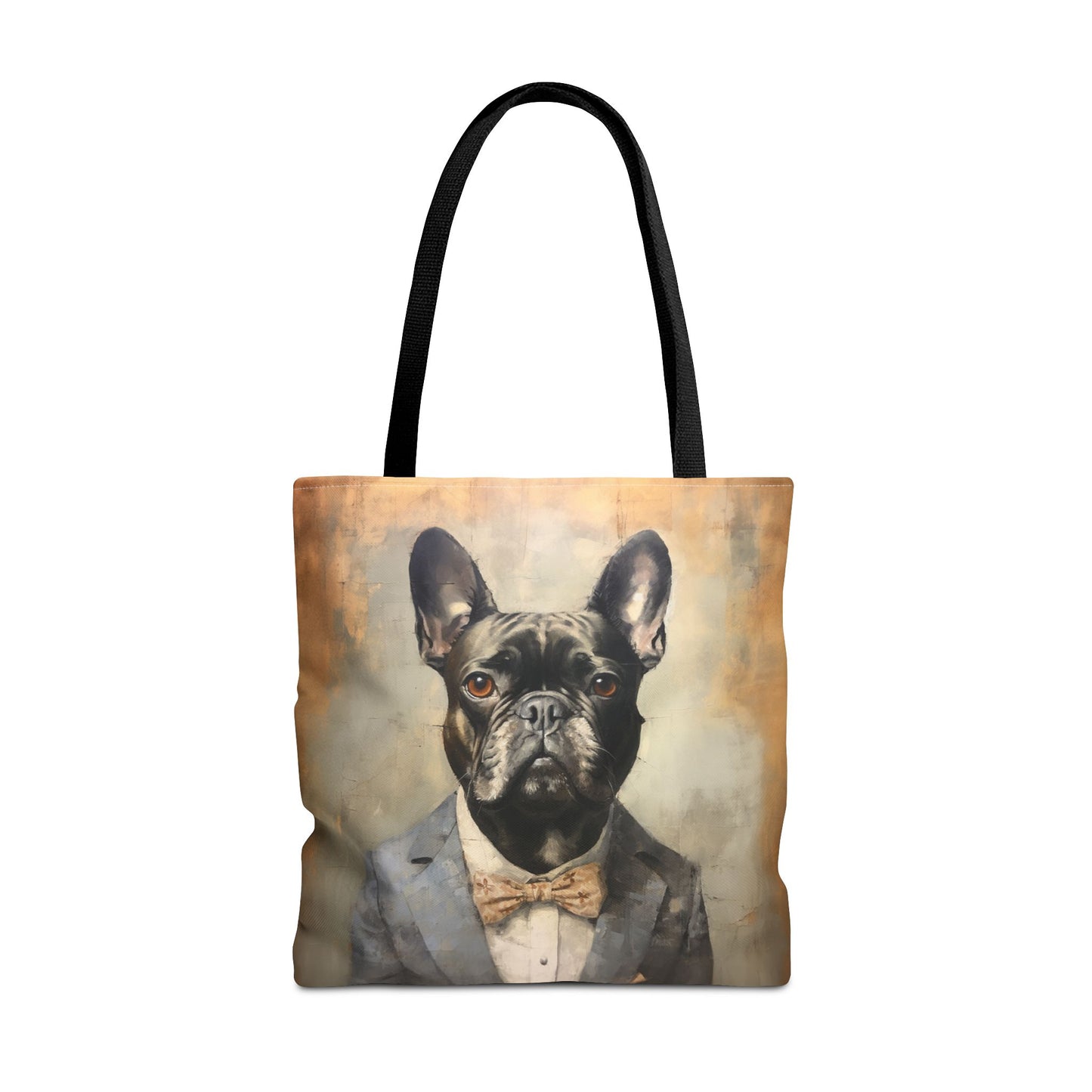 Frenchie Sophistiqué Tote Bag – Dapper French Bulldog Canvas Tote