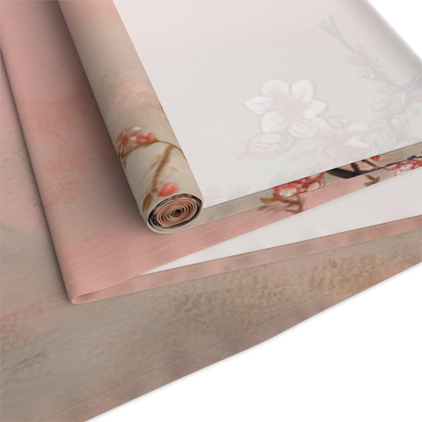 Blush Bloom Table Runner | Pink and White Floral Décor (72" or 90")