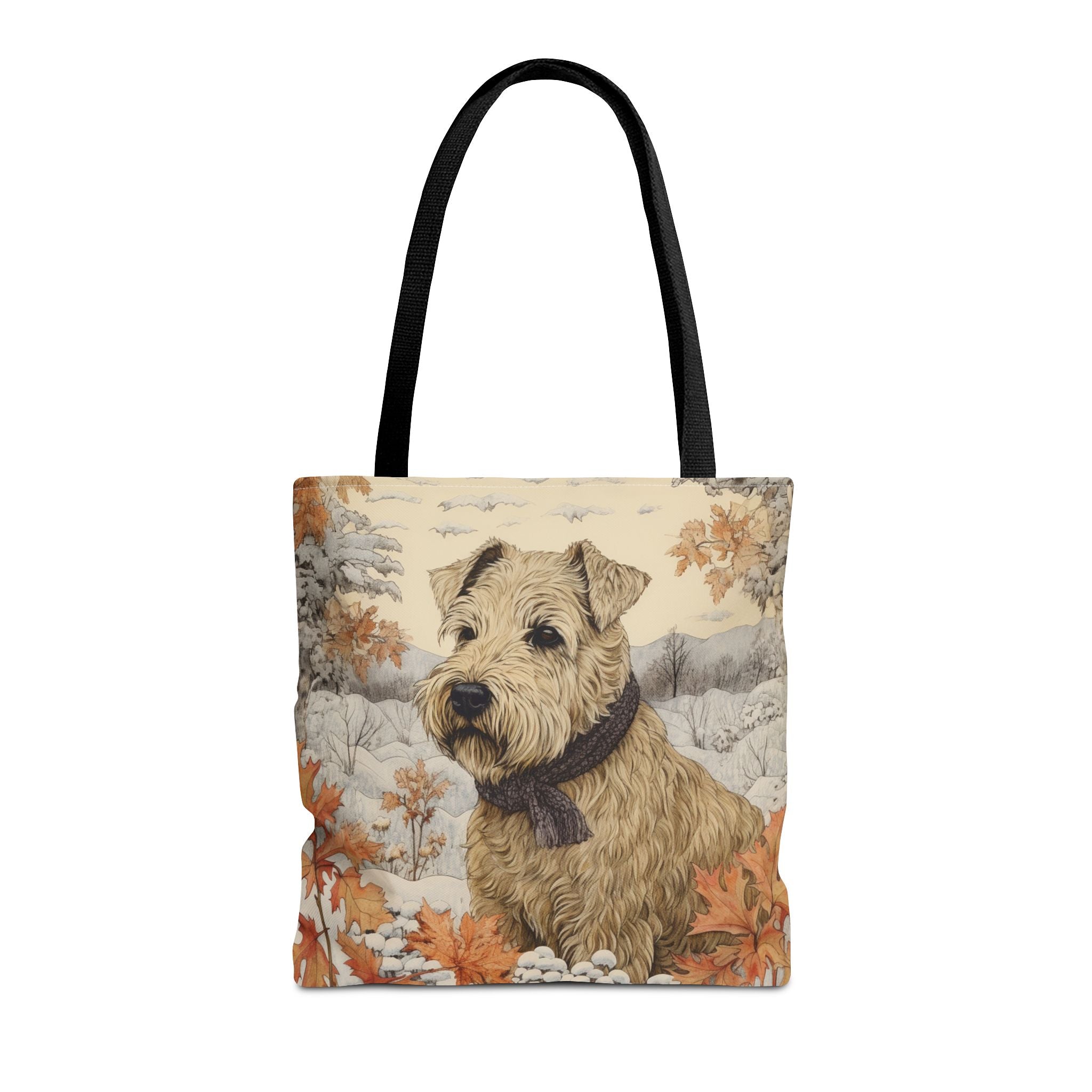 Wheaten Terrier Fall Tote Bag, Eco-Friendly Dog Lover Market Bag