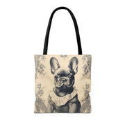 Chic French Bulldog Canvas Tote Bag – Elegant Dog Lover Gift