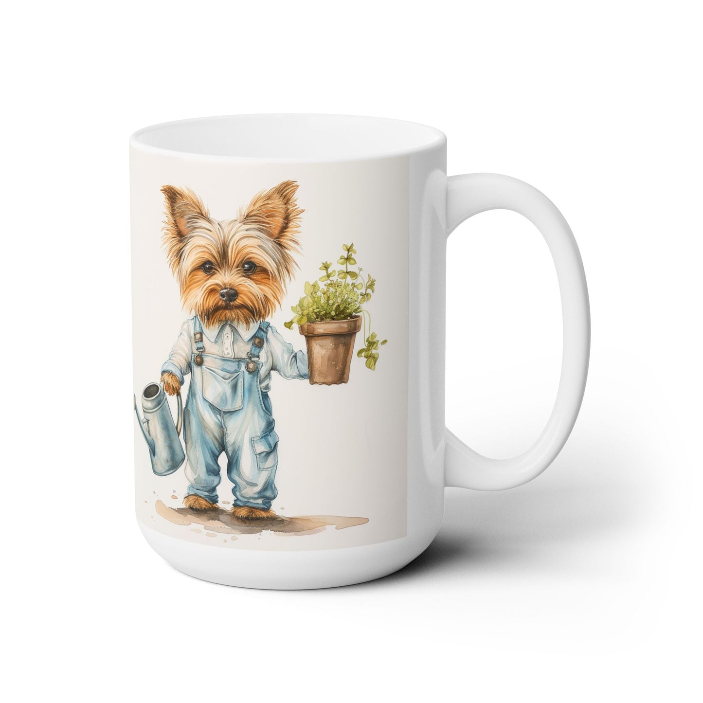 Yorkie Gardener Mug – Adorable Yorkshire Terrier Coffee Cup Gift