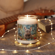 Frenchie Floral Soy Candle – Bulldog Lover Gift & Memorial Keepsake