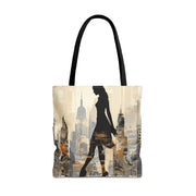 City-Chic Skyline Tote Bag - Modern Urban Canvas Bag for Everyday Use