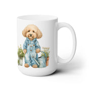 Poodle Gardener Coffee Mug – Cute Doodle Dog Lover Gift