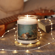 English Bulldog Vintage Art Candle Gift