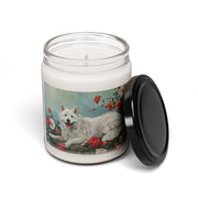 Samoyed Bliss Candle – Vintage Floral Pet Lover Gift